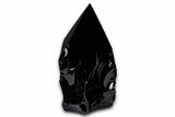 Free-Standing Polished Obsidian Point - Mexico #355028-1